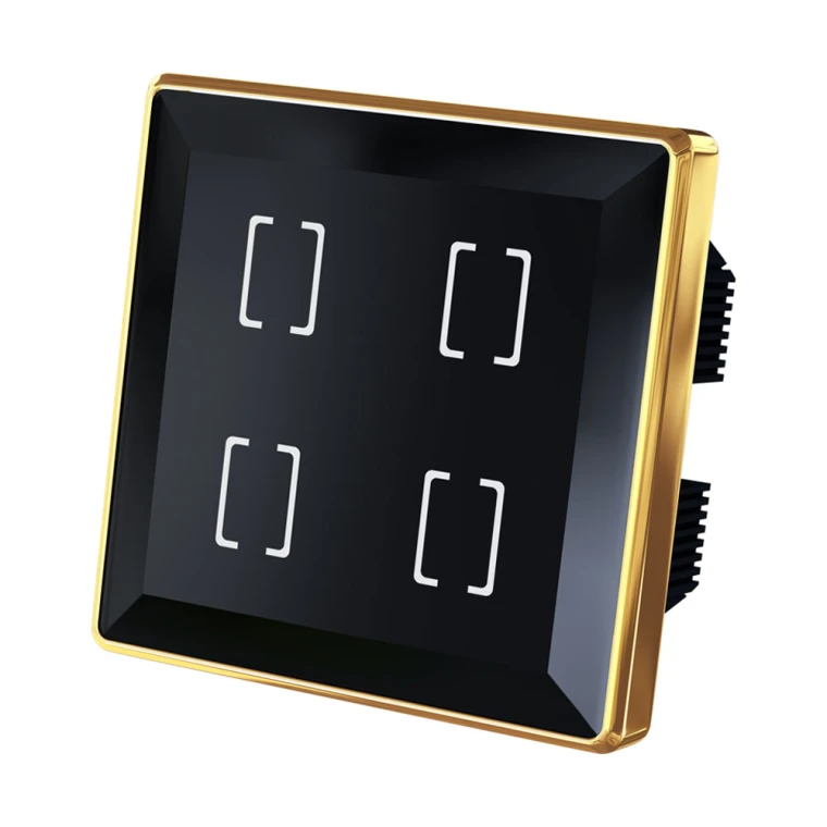 maya-aries-classic-series-mz4-golden_large_2x کلید لمسی چهار پل هوشمند زیگبی مایا سری Aries مدل MZ4 - Image 1